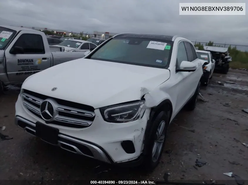 W1N0G8EBXNV389706 2022 Mercedes-Benz Glc 300 4Matic