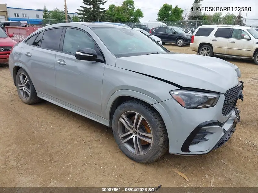 2024 Mercedes-Benz Gle Coupe 450 4Matic VIN: 4JGFD5KB6RB122580 Lot: 30087661