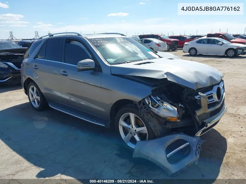 2016 Mercedes-Benz Gle 350 VIN: 4JGDA5JB8GA776162 Lot: 40146209