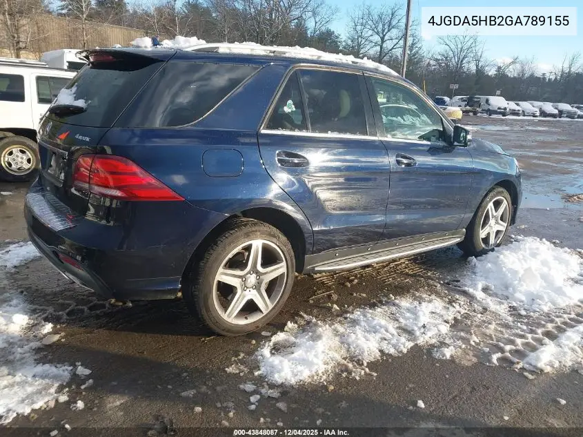 4JGDA5HB2GA789155 2016 Mercedes-Benz Gle 350 4Matic
