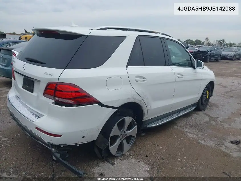 4JGDA5HB9JB142088 2018 Mercedes-Benz Gle 350 4Matic