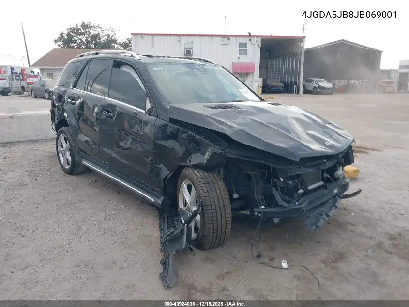 4JGDA5JB8JB069001 2018 Mercedes-Benz Gle 350