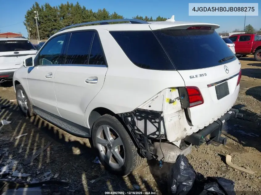 4JGDA5HB0JB088275 2018 Mercedes-Benz Gle 350 4Matic