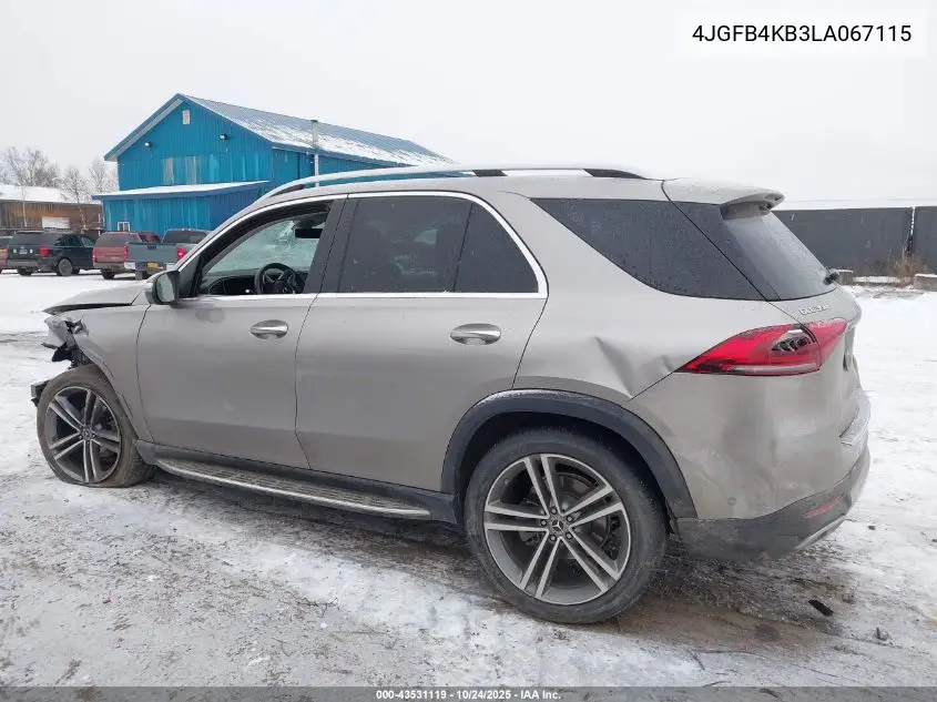 4JGFB4KB3LA067115 2020 Mercedes-Benz Gle 350 4Matic