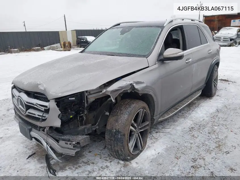 4JGFB4KB3LA067115 2020 Mercedes-Benz Gle 350 4Matic