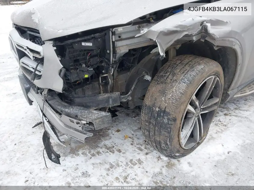 4JGFB4KB3LA067115 2020 Mercedes-Benz Gle 350 4Matic
