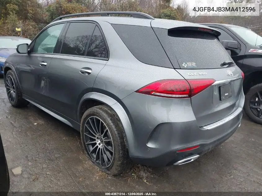 4JGFB4JB3MA412596 2021 Mercedes-Benz Gle 350