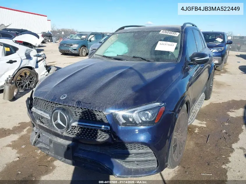 4JGFB4JB3MA522449 2021 Mercedes-Benz Gle 350
