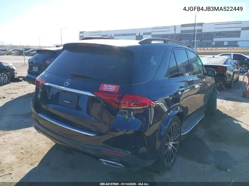 4JGFB4JB3MA522449 2021 Mercedes-Benz Gle 350