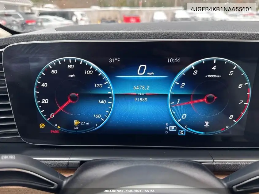 4JGFB4KB1NA655601 2022 Mercedes-Benz Gle 350 4Matic