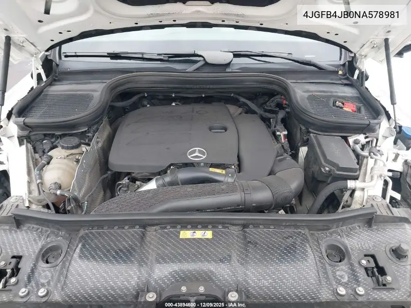 4JGFB4JB0NA578981 2022 Mercedes-Benz Gle 350
