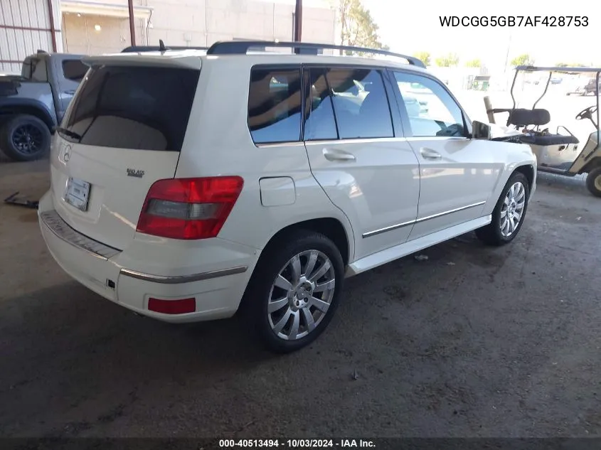 WDCGG5GB7AF428753 2010 Mercedes-Benz Glk 350