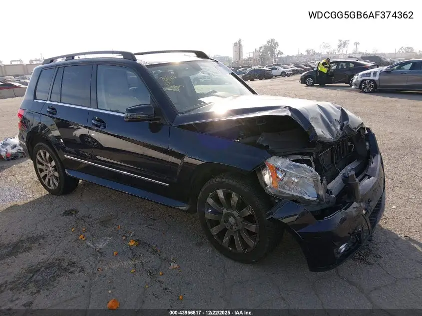WDCGG5GB6AF374362 2010 Mercedes-Benz Glk 350