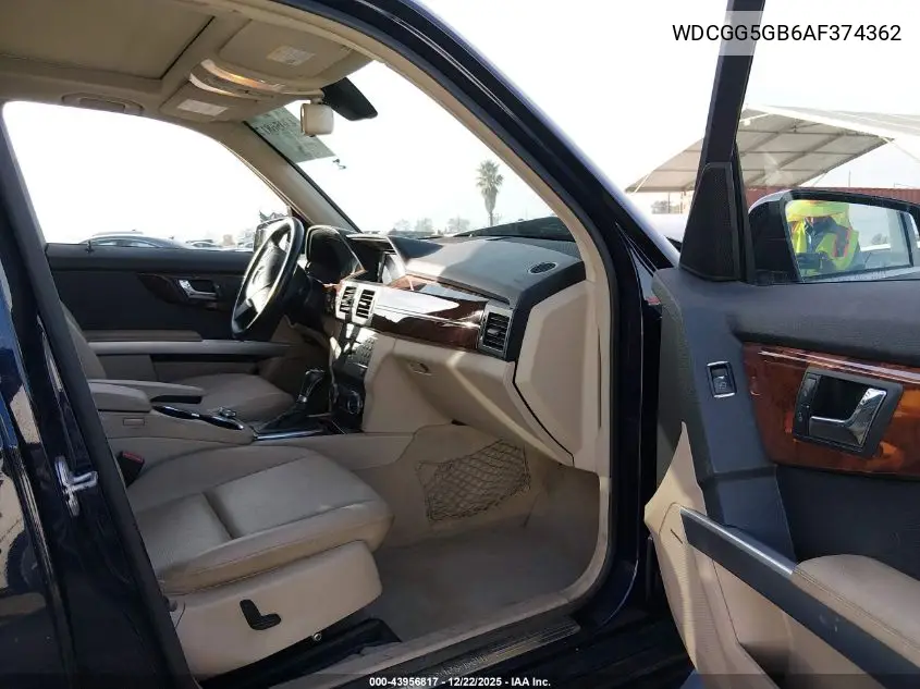 WDCGG5GB6AF374362 2010 Mercedes-Benz Glk 350