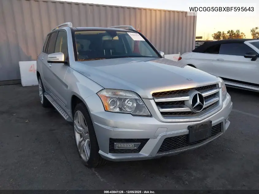 WDCGG5GBXBF595643 2011 Mercedes-Benz Glk 350