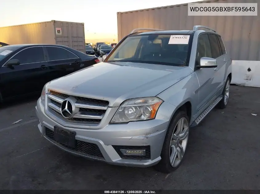 WDCGG5GBXBF595643 2011 Mercedes-Benz Glk 350