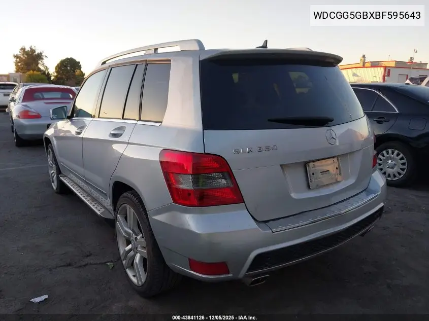 WDCGG5GBXBF595643 2011 Mercedes-Benz Glk 350