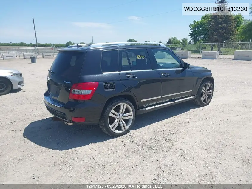 2012 Mercedes-Benz Glk 350 4Matic VIN: WDCGG8HB1CF813230 Lot: 12617325