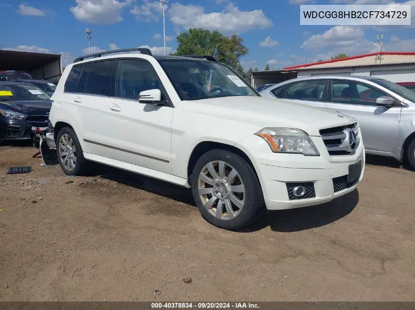 WDCGG8HB2CF734729 2012 Mercedes-Benz Glk 350 4Matic