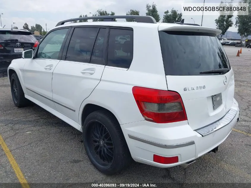 WDCGG5GB5CF880848 2012 Mercedes-Benz Glk 350