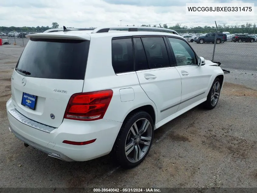 WDCGG8JBXEG331475 2014 Mercedes-Benz Glk 350 4Matic