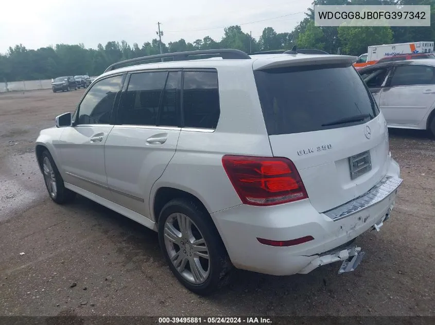 WDCGG8JB0FG397342 2015 Mercedes-Benz Glk 350 4Matic