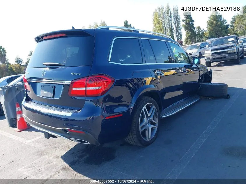 4JGDF7DE1HA829188 2017 Mercedes-Benz Gls 550 4Matic