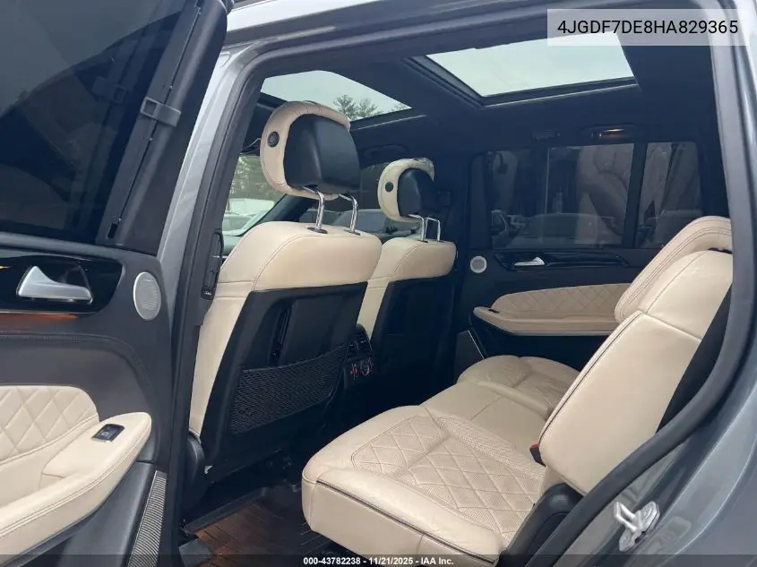 4JGDF7DE8HA829365 2017 Mercedes-Benz Gls 550 4Matic