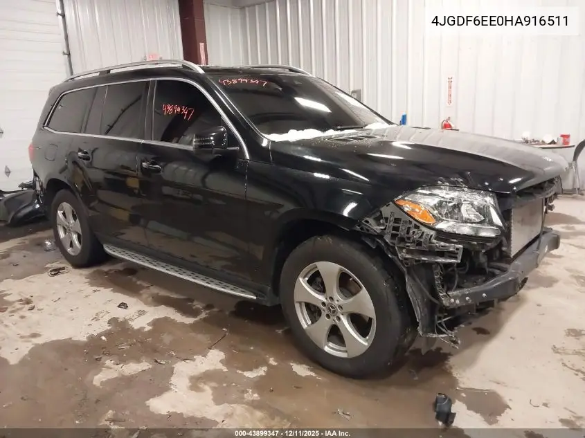4JGDF6EE0HA916511 2017 Mercedes-Benz Gls 450 4Matic