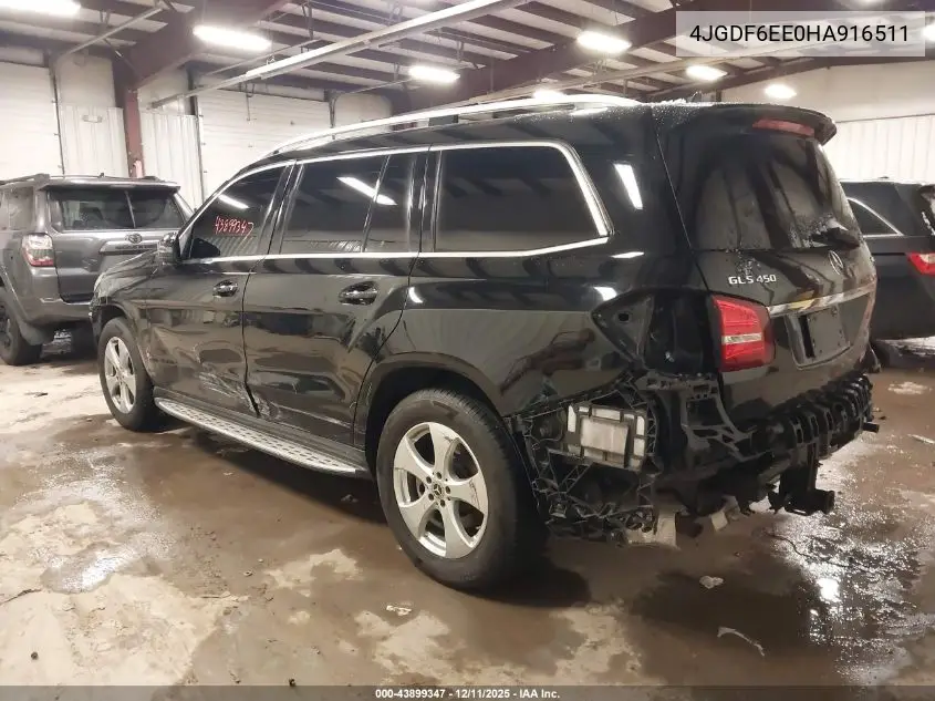 4JGDF6EE0HA916511 2017 Mercedes-Benz Gls 450 4Matic