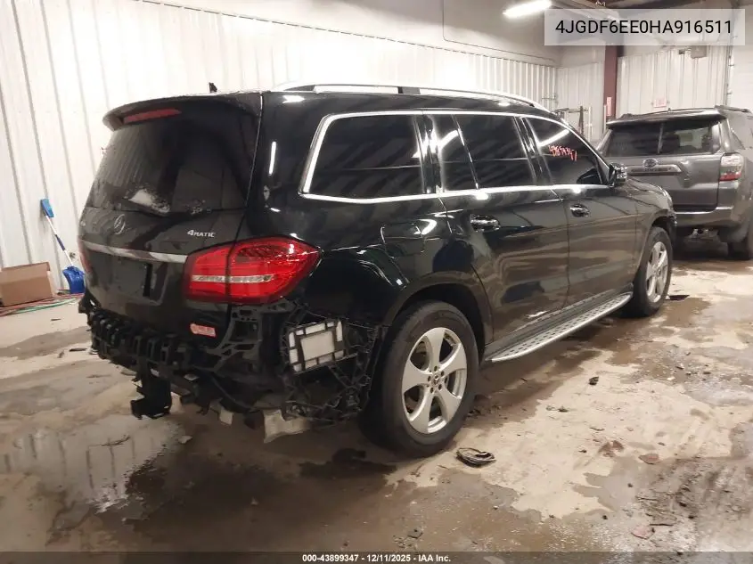 4JGDF6EE0HA916511 2017 Mercedes-Benz Gls 450 4Matic