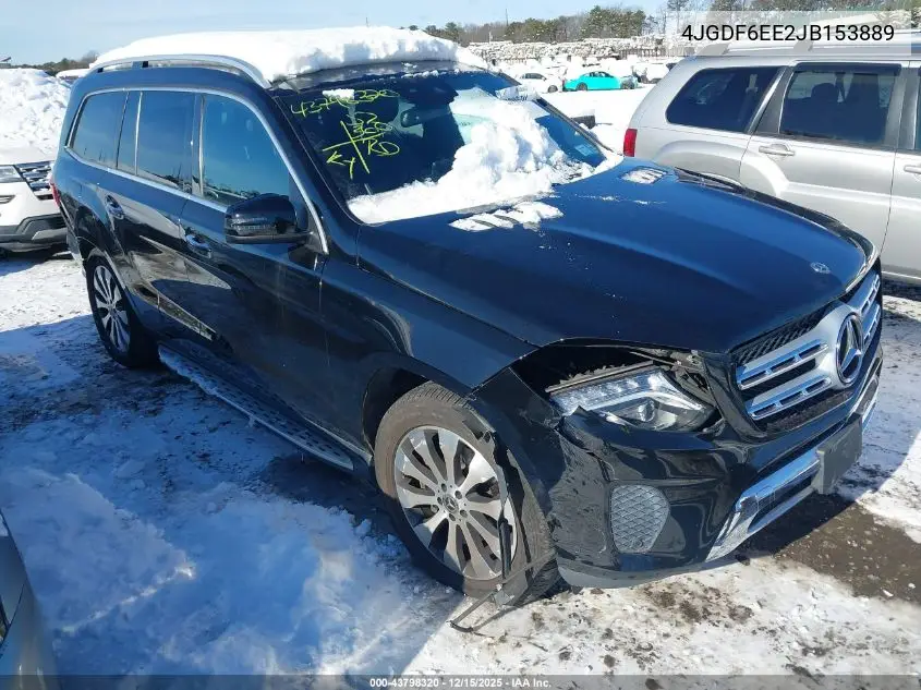 4JGDF6EE2JB153889 2018 Mercedes-Benz Gls 450 4Matic