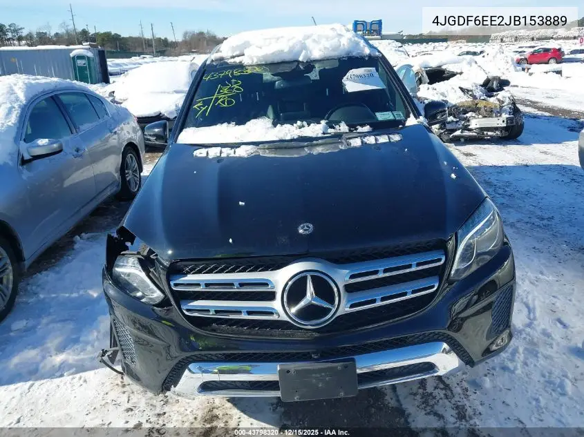 4JGDF6EE2JB153889 2018 Mercedes-Benz Gls 450 4Matic
