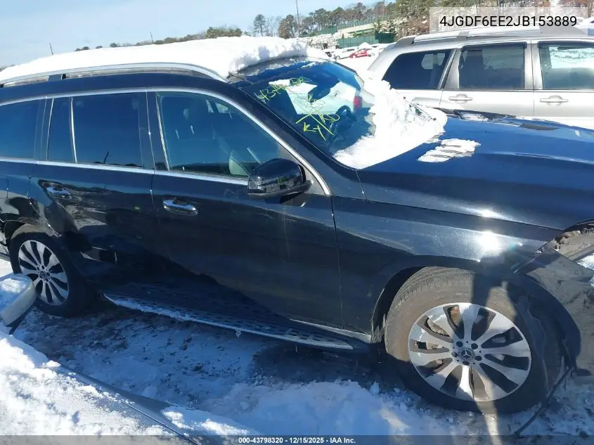 4JGDF6EE2JB153889 2018 Mercedes-Benz Gls 450 4Matic