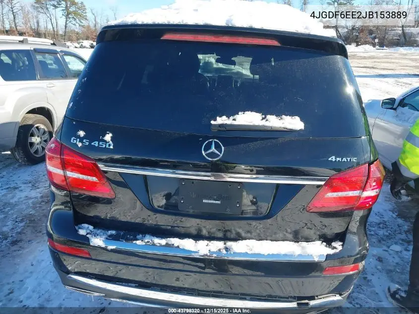 4JGDF6EE2JB153889 2018 Mercedes-Benz Gls 450 4Matic