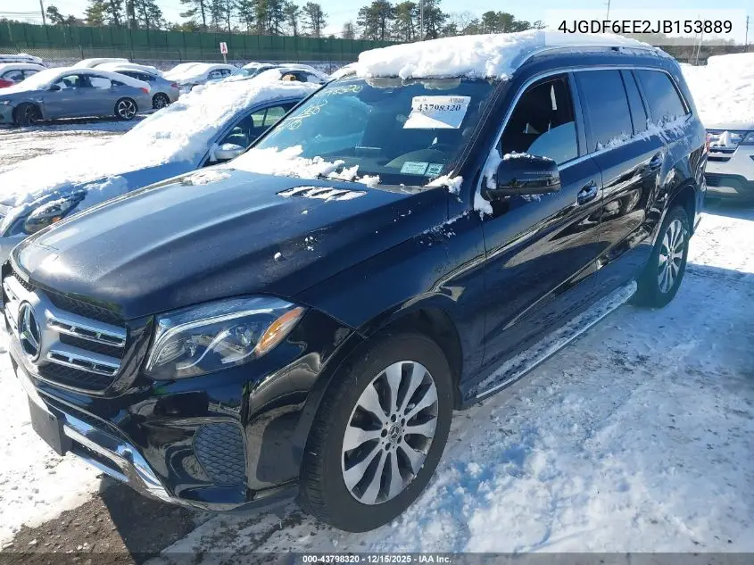4JGDF6EE2JB153889 2018 Mercedes-Benz Gls 450 4Matic