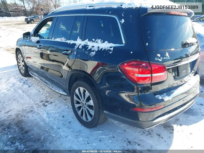 4JGDF6EE2JB153889 2018 Mercedes-Benz Gls 450 4Matic