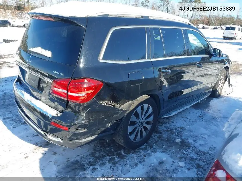 4JGDF6EE2JB153889 2018 Mercedes-Benz Gls 450 4Matic