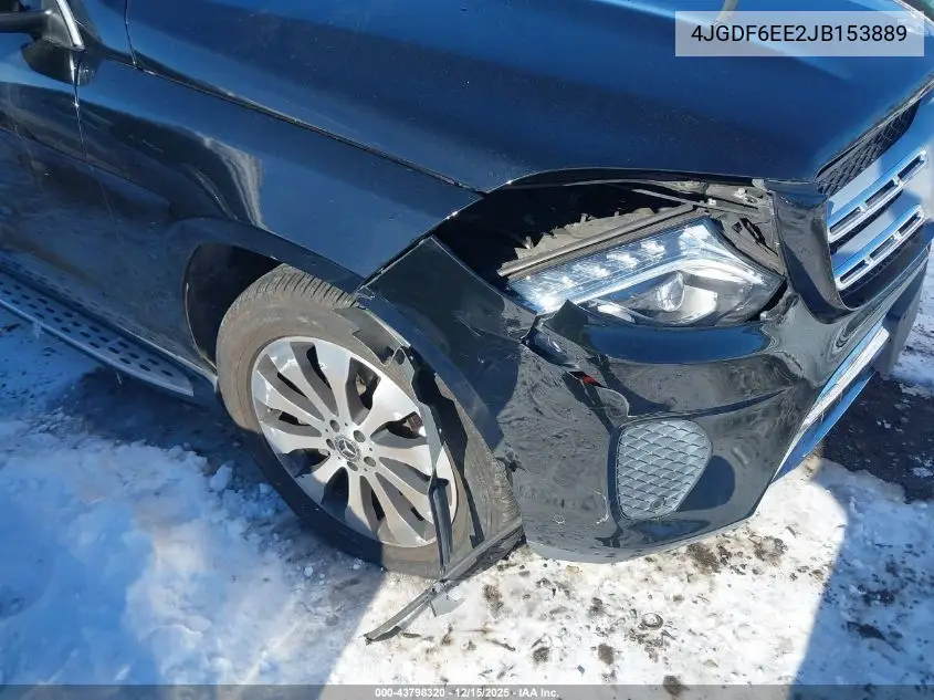 4JGDF6EE2JB153889 2018 Mercedes-Benz Gls 450 4Matic