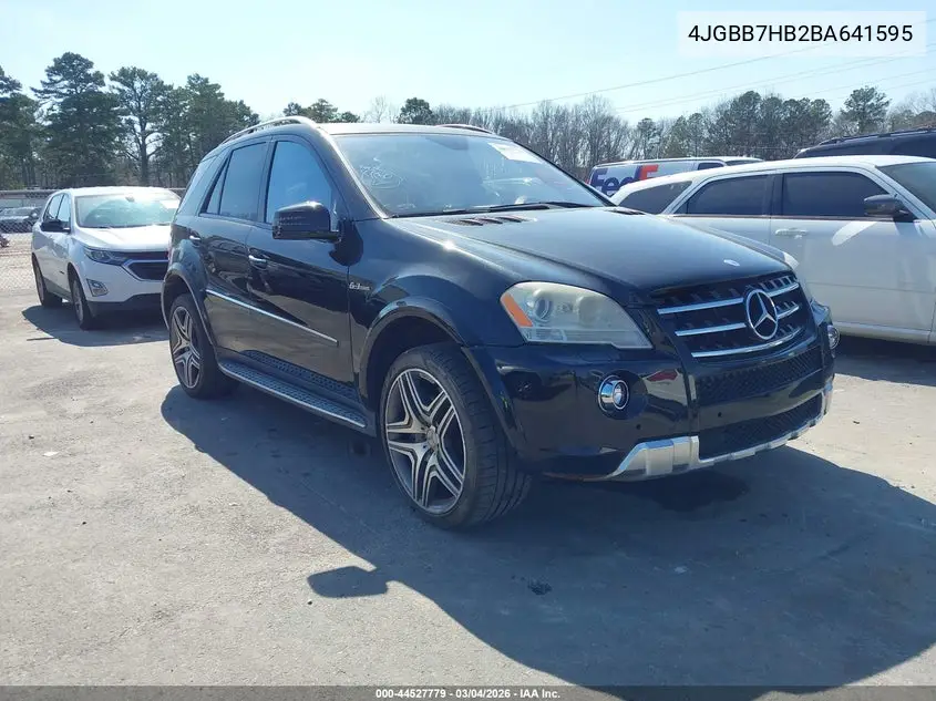 4JGBB7HB2BA641595 2011 Mercedes-Benz Ml 63 Amg 4Matic