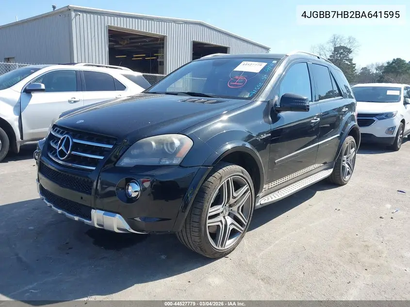 4JGBB7HB2BA641595 2011 Mercedes-Benz Ml 63 Amg 4Matic