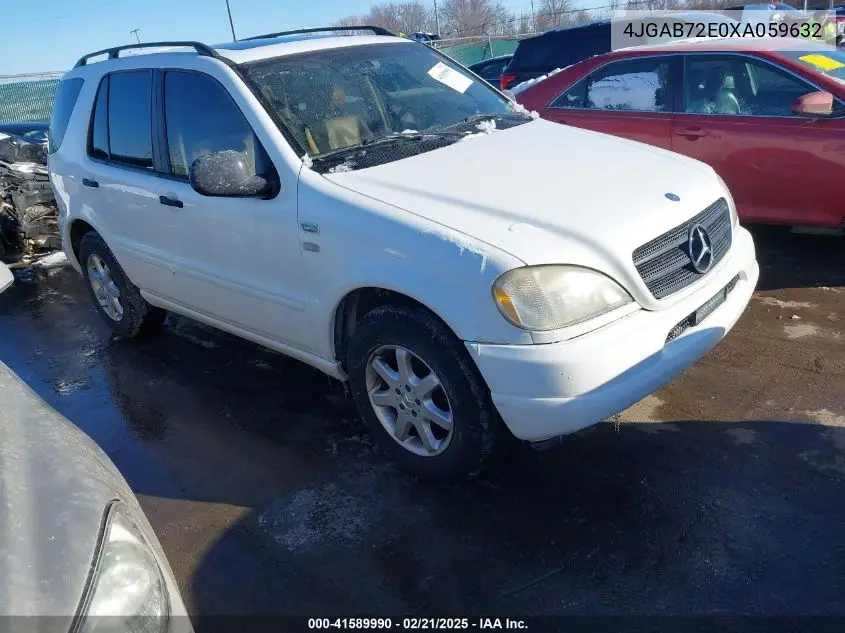 1999 Mercedes-Benz Ml 430 VIN: 4JGAB72E0XA059632 Lot: 41589990