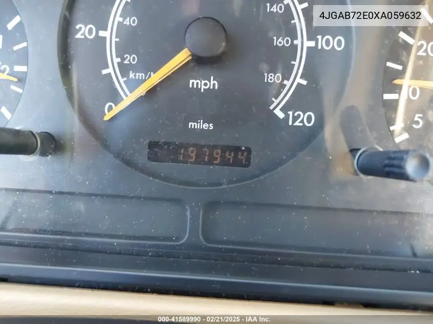 1999 Mercedes-Benz Ml 430 VIN: 4JGAB72E0XA059632 Lot: 41589990