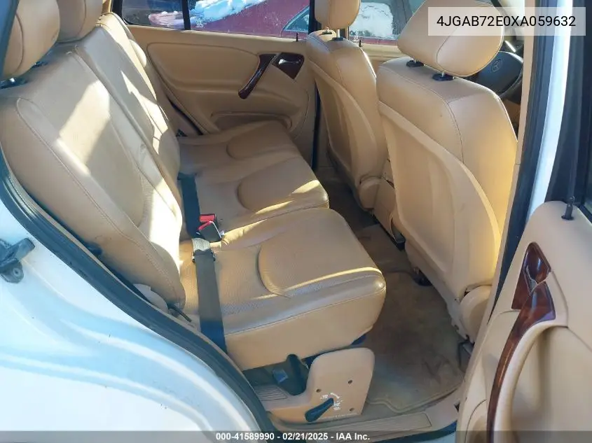 1999 Mercedes-Benz Ml 430 VIN: 4JGAB72E0XA059632 Lot: 41589990