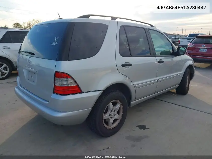 4JGAB54E51A230447 2001 Mercedes-Benz Ml 320