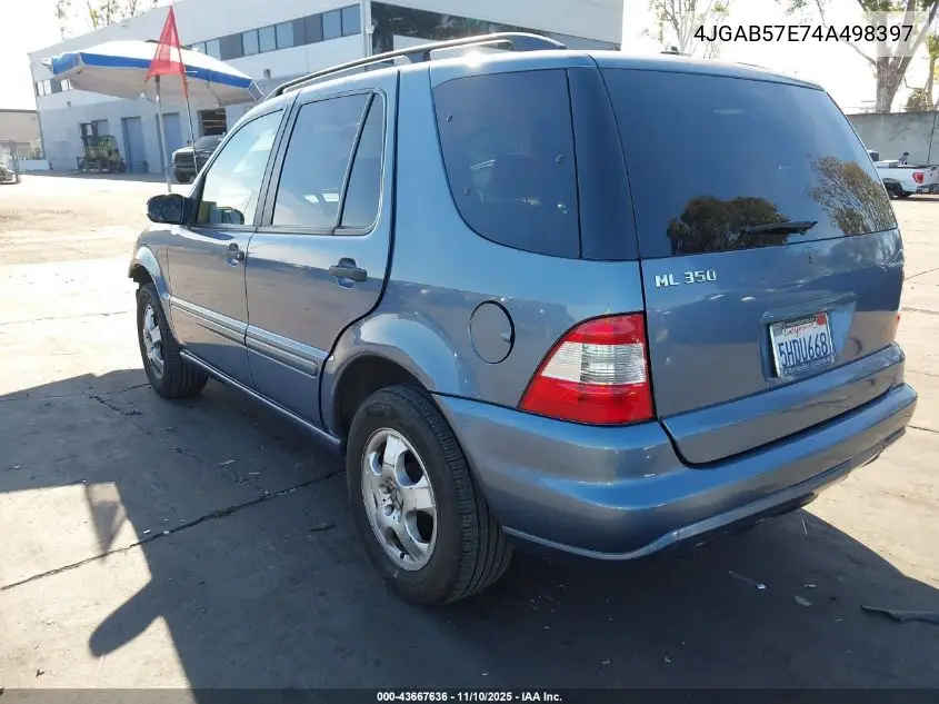 4JGAB57E74A498397 2004 Mercedes-Benz Ml 350 4Matic