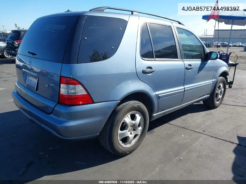 4JGAB57E74A498397 2004 Mercedes-Benz Ml 350 4Matic