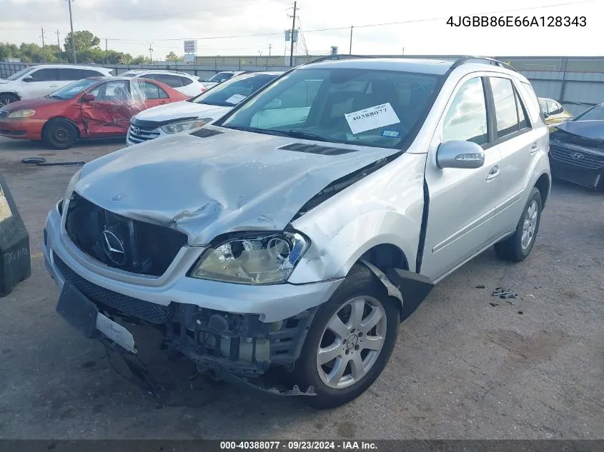 4JGBB86E66A128343 2006 Mercedes-Benz Ml 350