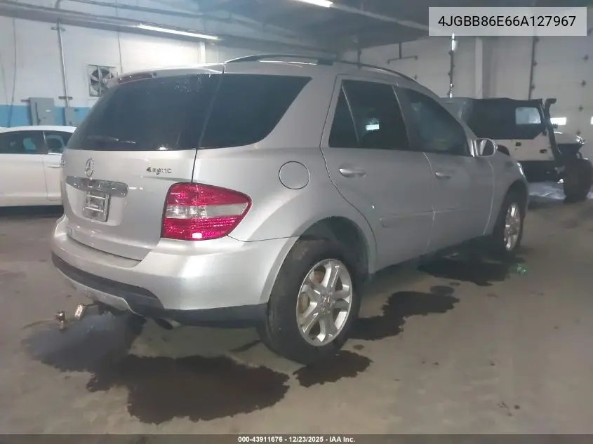 4JGBB86E66A127967 2006 Mercedes-Benz Ml 350 4Matic