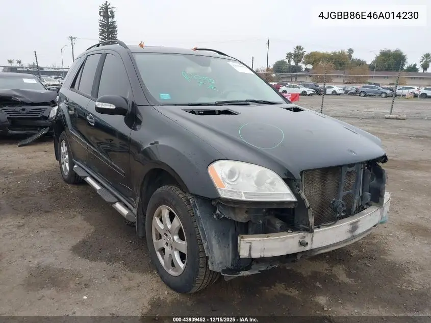 4JGBB86E46A014230 2006 Mercedes-Benz Ml 350 4Matic